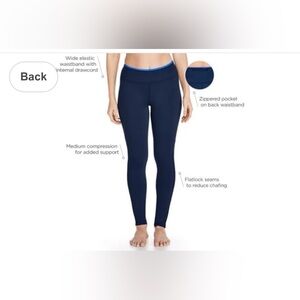 Coolibar Santa Cruz Swim Pants - UPF 50+ - Navy - Size XL - Zipper Pocket - GUC